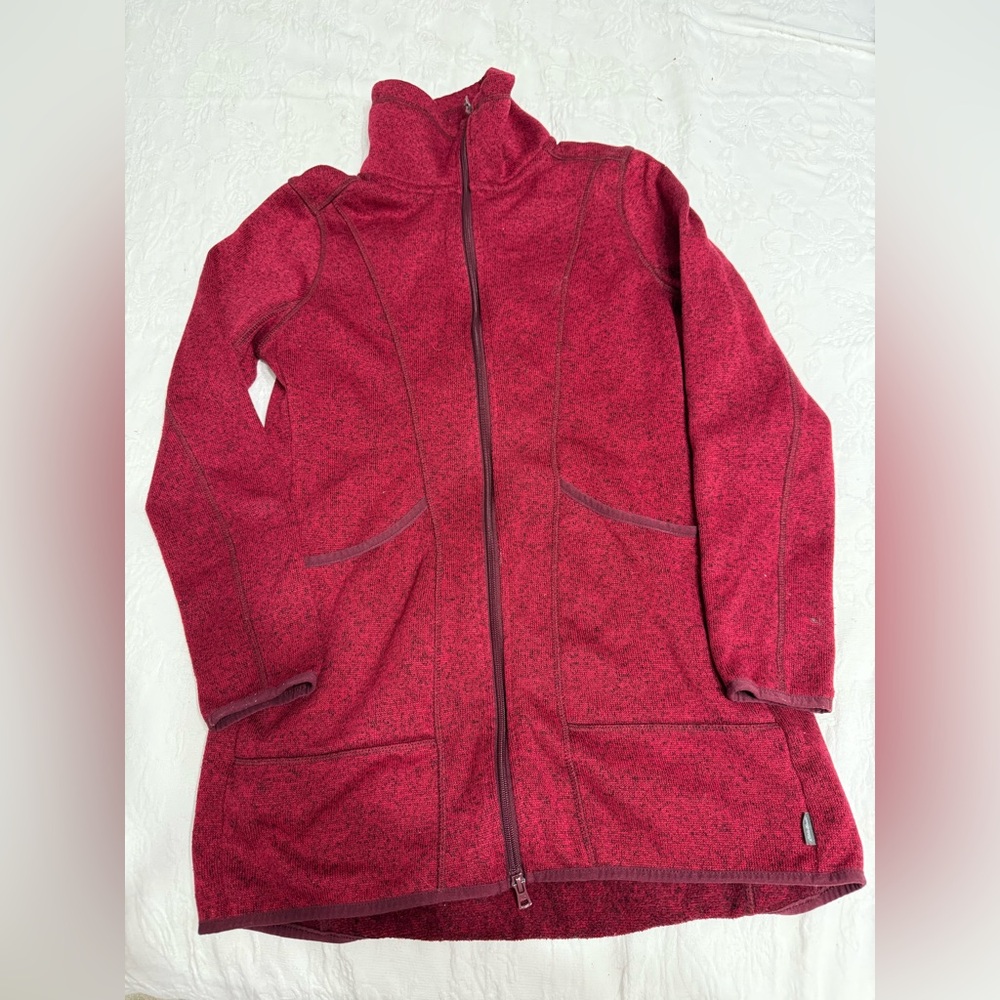 Eddie Bauer Long Sleeve Full Zip Women's Red Jacket